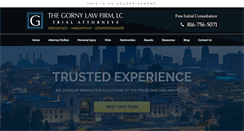 Desktop Screenshot of gornylawfirm.com