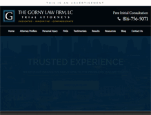 Tablet Screenshot of gornylawfirm.com